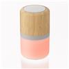 Plastic and bamboo wireless speaker