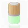 Plastic and bamboo wireless speaker