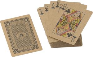 Recycled paper playing cards