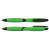 CURVY SOLID ballpen with solid coloured barrel and black clip 