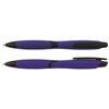 CURVY SOLID ballpen with solid coloured barrel and black clip 