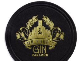 90mm Round Or Square With Foil print Paper Tissue Cocktail Coaster